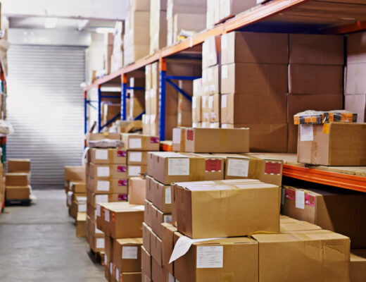 Ilustračný stock: skladový putaway a skener civilne.